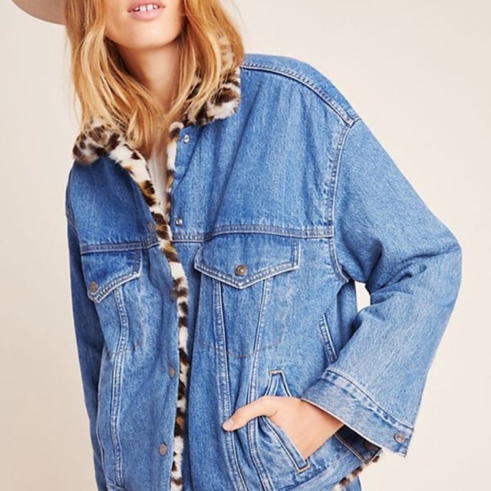 Levi's Reversible Dad Trucker Jacket Size Small